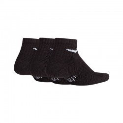 LOT DE 3 PAIRES DE CHAUSSETTES JUNIOR NIKE PERFORMANCE CUSHIONED QUARTER / NOIR