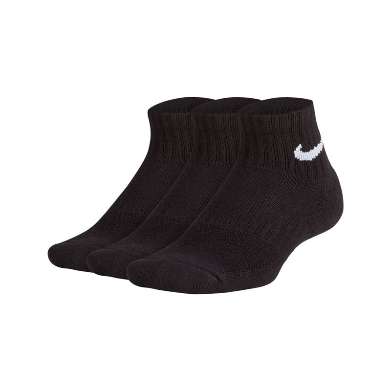 CHAUSSETTES NIKE CUSHIONED QUARTER x3 / NOIR