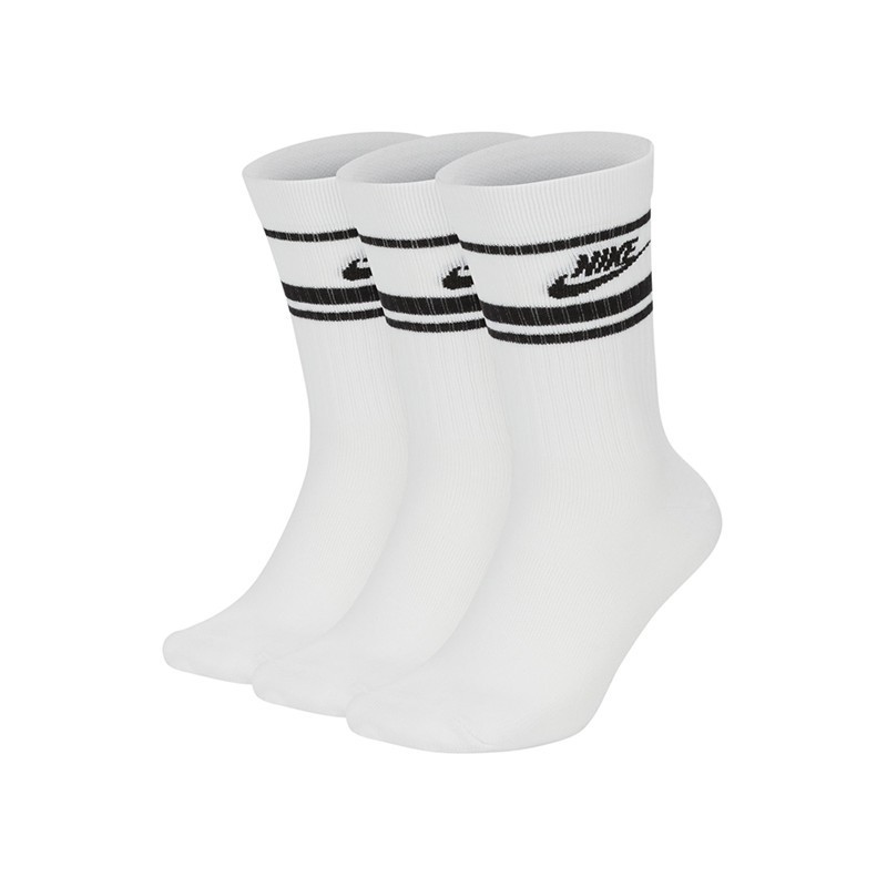 LOT DE 3 PAIRES DE CHAUSSETTES NIKE ESSENTIAL / BLANC