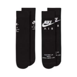 Lot de 2 Paires de Chaussettes Nike SNKR Sox / Noir