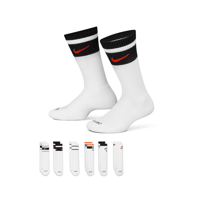 Chaussettes Nike Junior Everyday Plus Cushioned x6 / Blanc