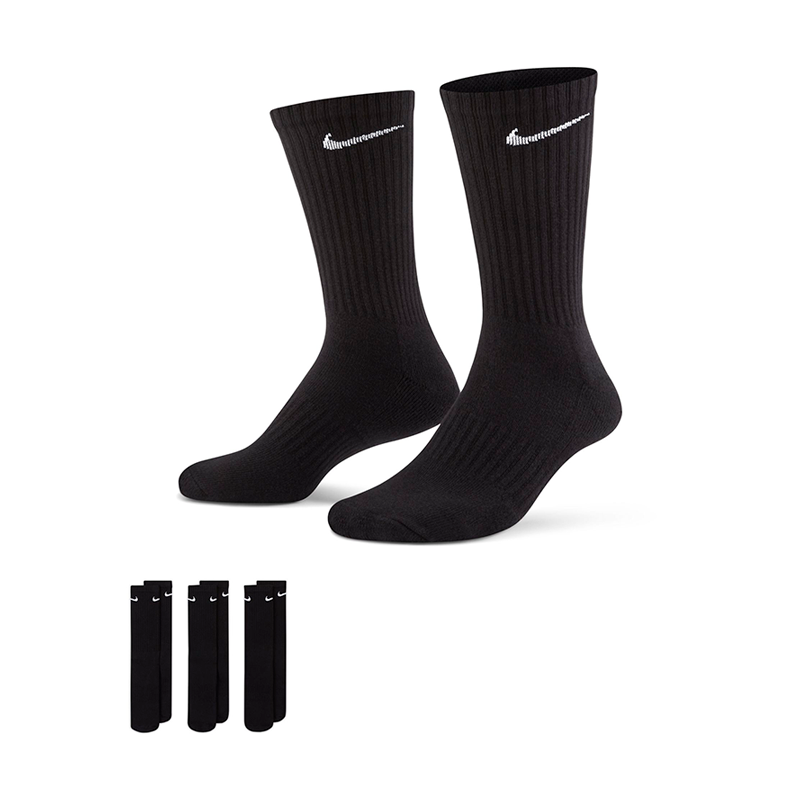 CHAUSSETTES NIKE CUSHIONED NO-SHOW x3 / BLANC